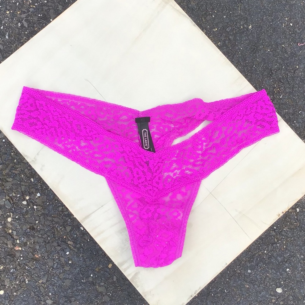 3 pair Victoria Secret thong lace panties OS new